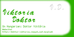 viktoria doktor business card